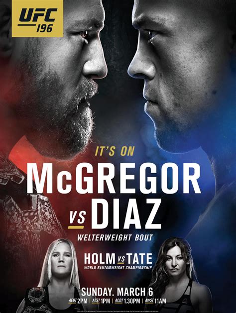 UFC 196: By The Numbers .